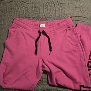 PINK Victoria's Secret Fuchsia Joggers